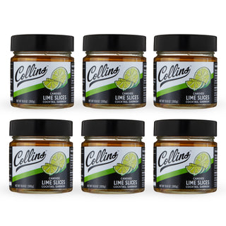 Collins Candied Lime Slices in Syrup 10.6 oz , Set of 6