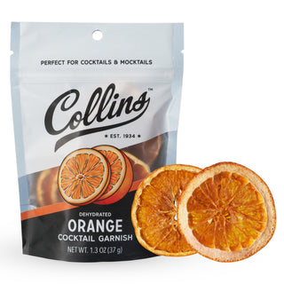 1.3OZ OF ORANGE SLICES – Discover a resealable pouch of premium dehydrated orange slices that enhance a wide range of cocktails and mocktails while fitting seamlessly with your home bar essentials.