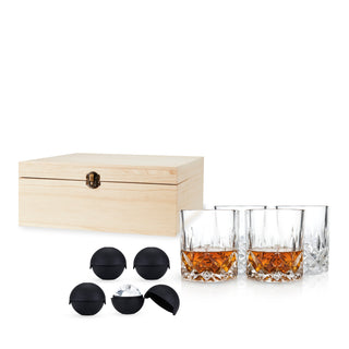 BEAUTIFUL GIFT COCKTAIL GLASS SET – Drink in style with this iconic crystal whiskey glass set. A faceted base and smooth rim make these crystal scotch glasses ideal for cocktails or whiskey neat, while the 2″ round ice cube makers elevate your drink.