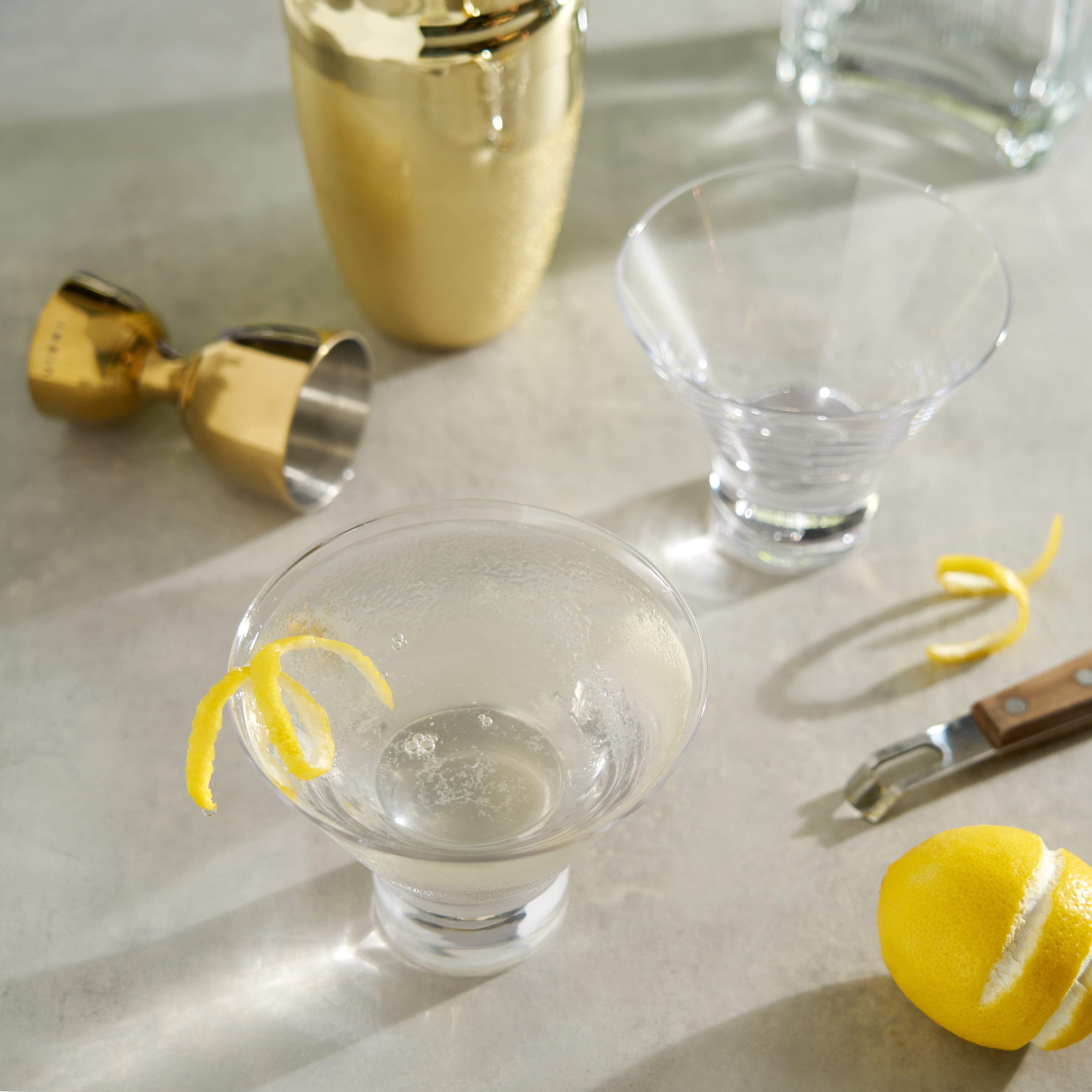 Heavy Base Martini Glasses, Set of 2 – Whim House
