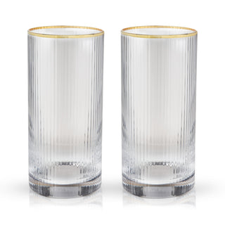 GIVE A STYLISH GIFT - Impress friends with the gift of glassware. This barware makes a great housewarming gift, wedding gift, birthday gift, gifts for men, bartender gifts, and more. Help someone build their home bar with elegant crystal cocktail glasses.
