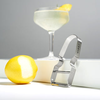 UPGRADE YOUR BAR CART - Durable, striking, and suitable for daily use, our compact citrus peeler fits easily with any bar cart, home bar, or kitchen. Add this handy citrus zester to your bar tools for the perfect twist every time.
