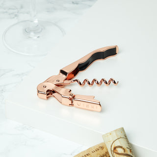 REMOVE CORKS IN SECONDS – Featuring a stainless-steel 5-turn worm and leverage technology, this durable wine opener is built to remove corks in just a matter of seconds.