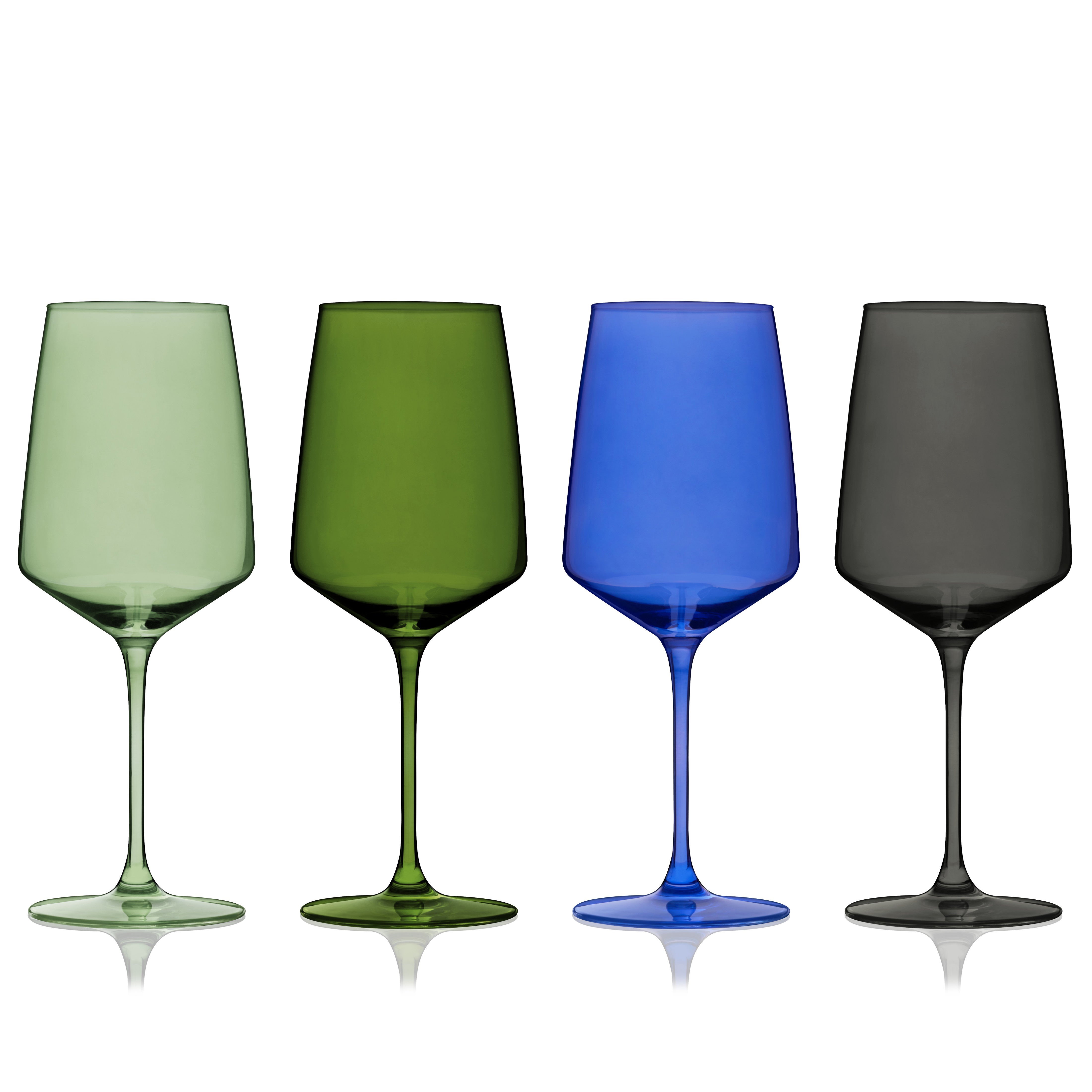 4 wine glasses Reserve Nouveau Crystal Wine Glasses in Seaside Set of 4