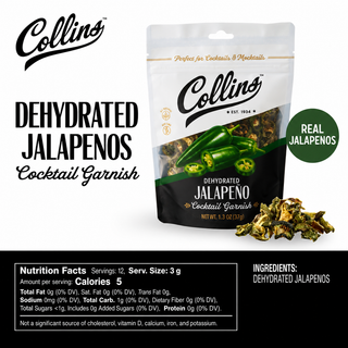 Dehydrated Jalapeño Cocktail Garnish, 1.3 oz