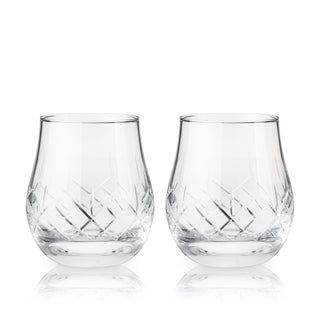 IMPRESS FRIENDS AND GUESTS WITH ELEGANT GLASSWARE – Give this set of whiskey tumblers as a gift to whiskey lovers, gifts for Father’s day, or groomsmen gifts. Impress visitors by sharing a pour of Scotch in high-quality crystal lowball glasses.
