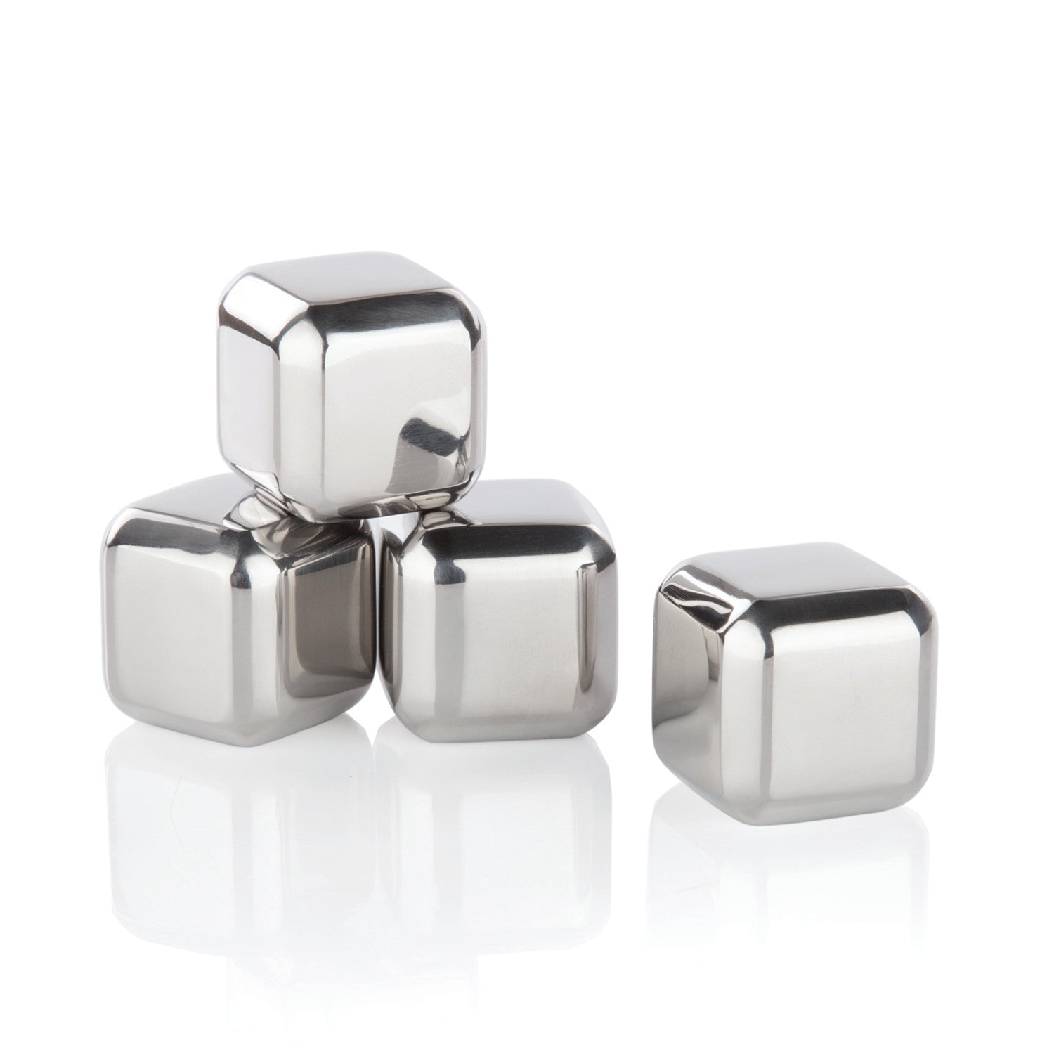 Stainless Steel Ice Cubes in Case