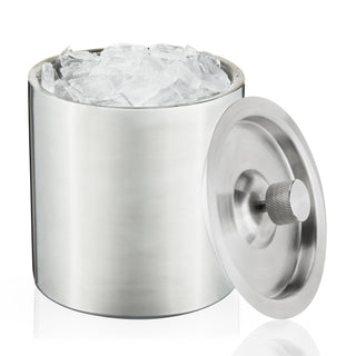 PERFECT COCKTAIL GIFT BASKET: Metal ice buckets are entertaining essentials and make great housewarming gifts for cocktail lovers, wedding gifts, bridal shower baskets, and more. Add bar tools, drinking accessories, and other hosting essentials.