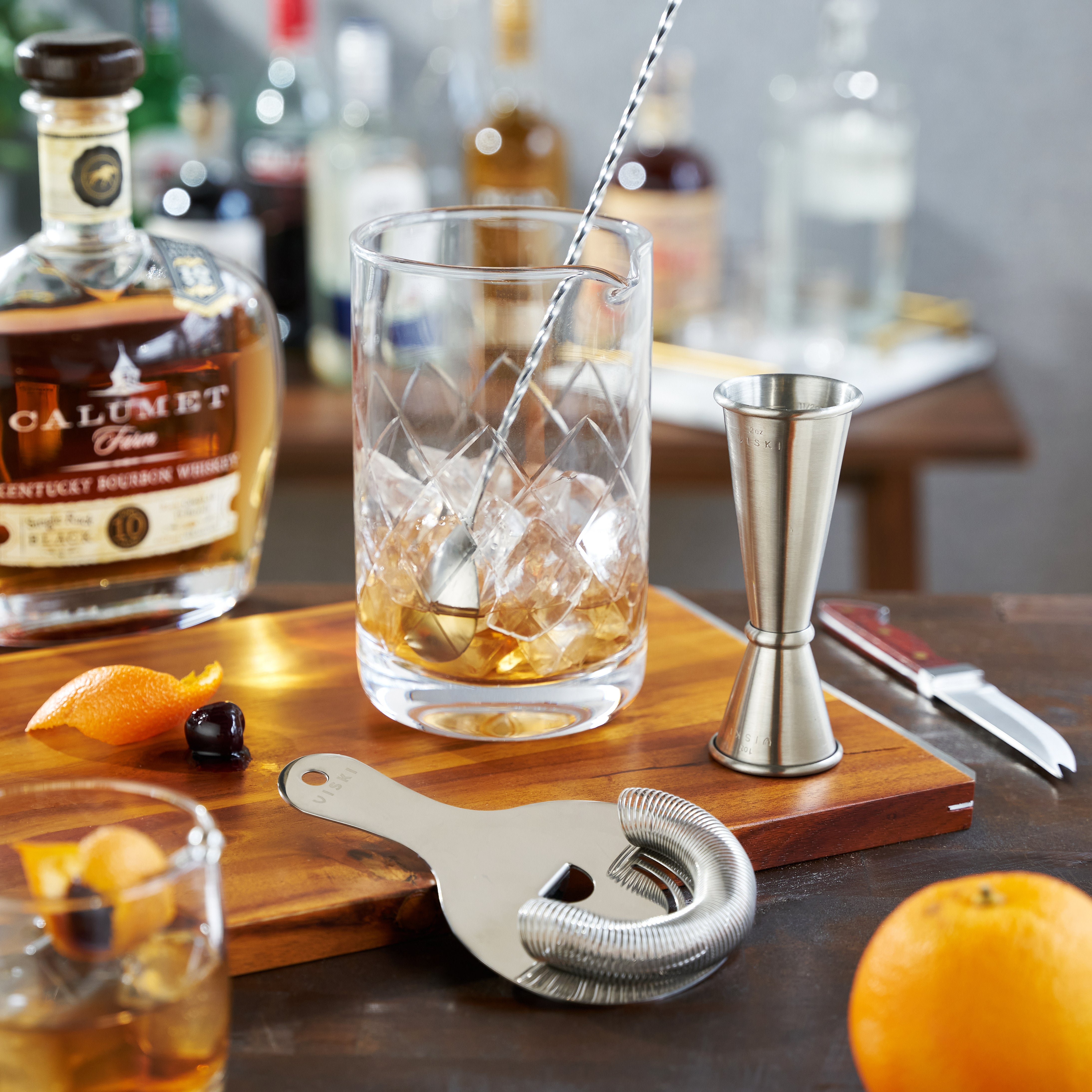 Highball Glass Mixer Set with Mega Ice Ball Mould & Metal Straws Highball Glass Mixer Set with Mega Ice Ball Mould & Metal Straws