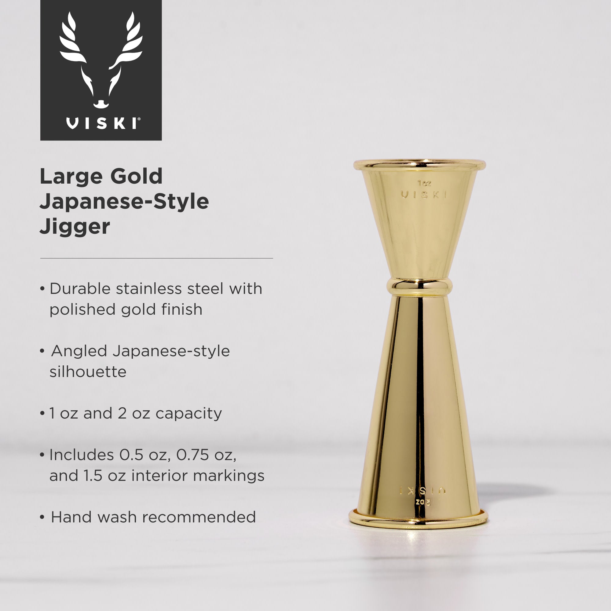 Lemon Slicer Japanese Jigger With Measurements ACOPA Double-Sided