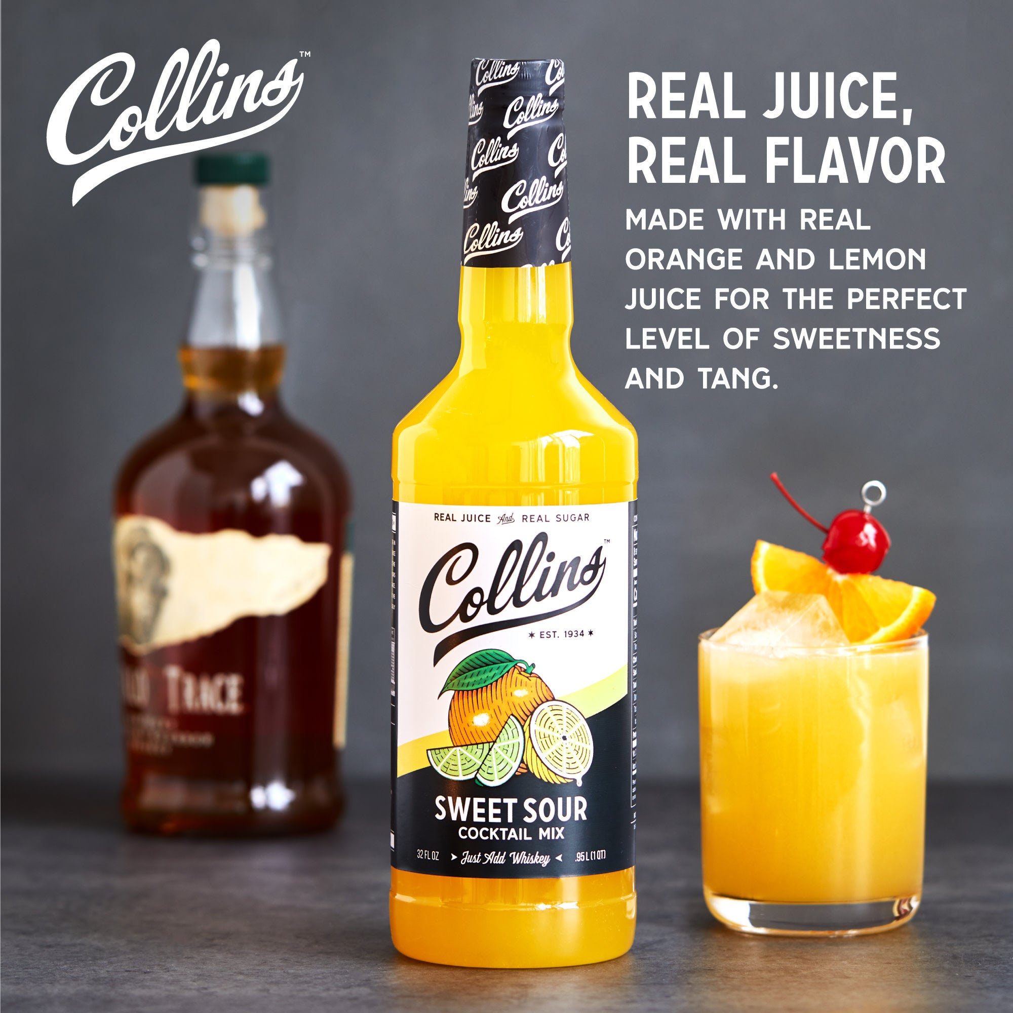 Collins Sweet and Sour Mix | Made With Real Orange and Lemon Juice