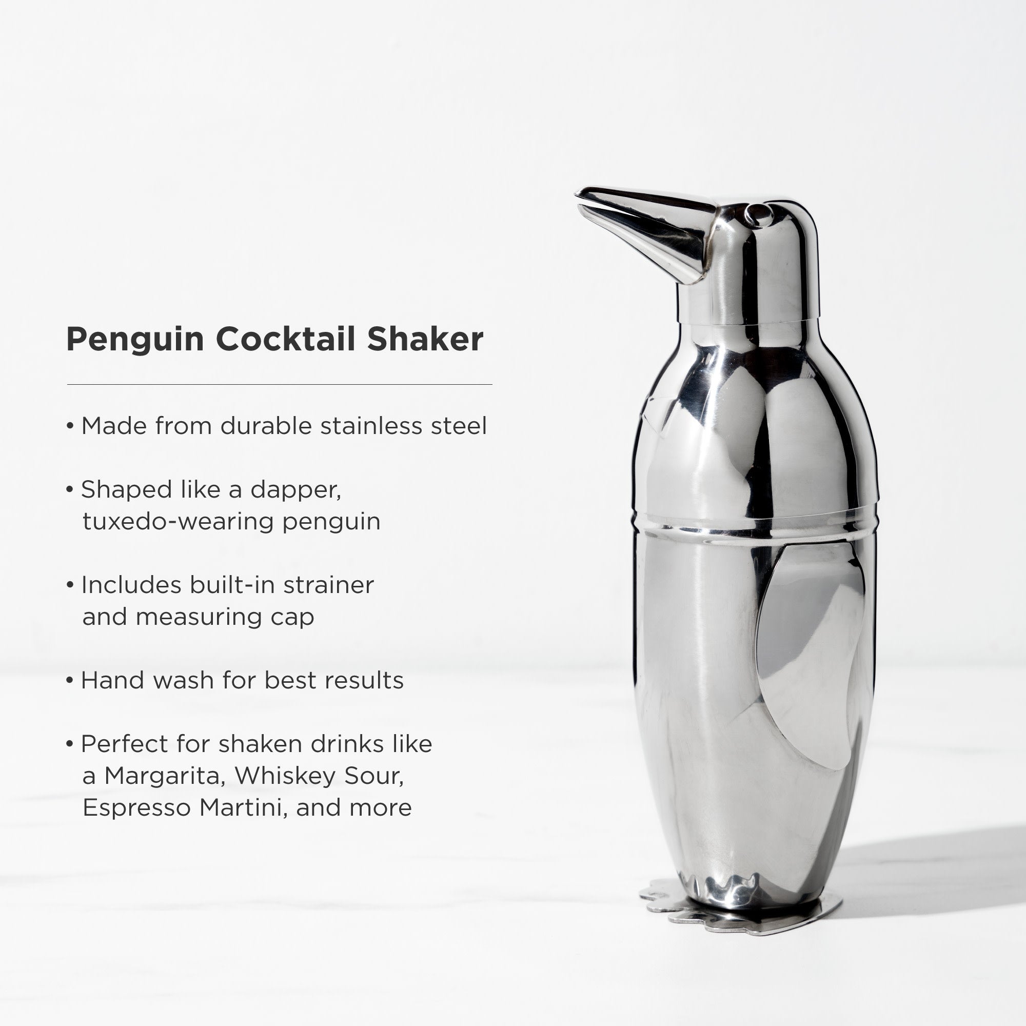 17 oz Stainless Steel Cocktail Shaker Set - Mixed Drink Shaker - Martini  Shaker