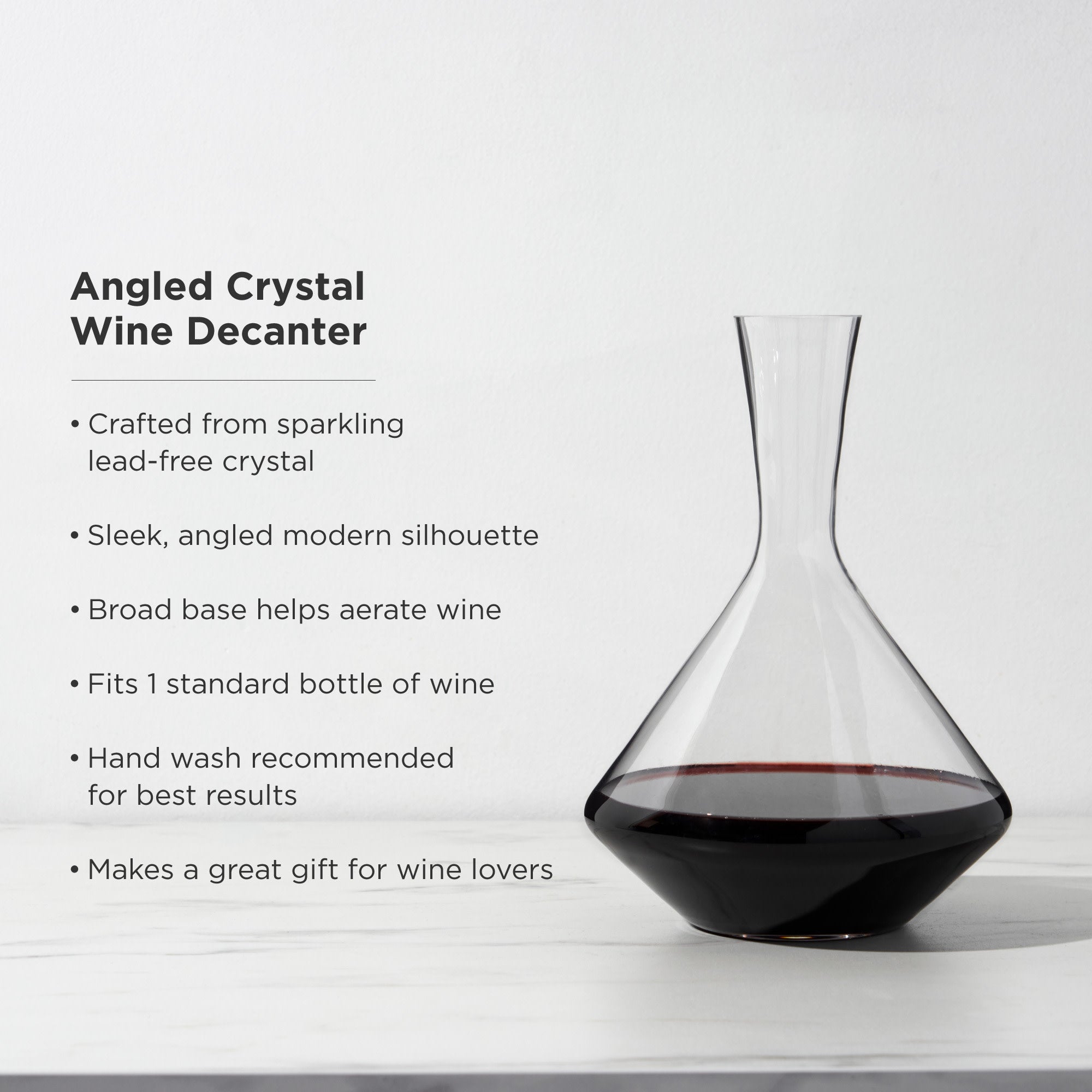 Angled Crystal Burgundy Glasses by Viski – Uptown Spirits