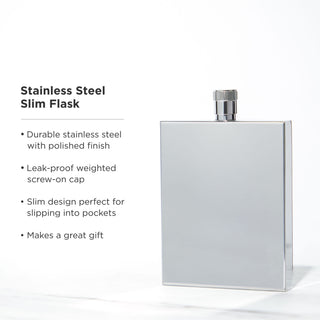 DRINKING FLASKS MAKE THE PERFECT GIFT - Pocket flasks for liquor for men are great gifts at Christmas or birthdays, or as a gift for groomsmen, best friends, Father’s day gifts, and more. Gift this flask or treat yourself to a stainless flask.