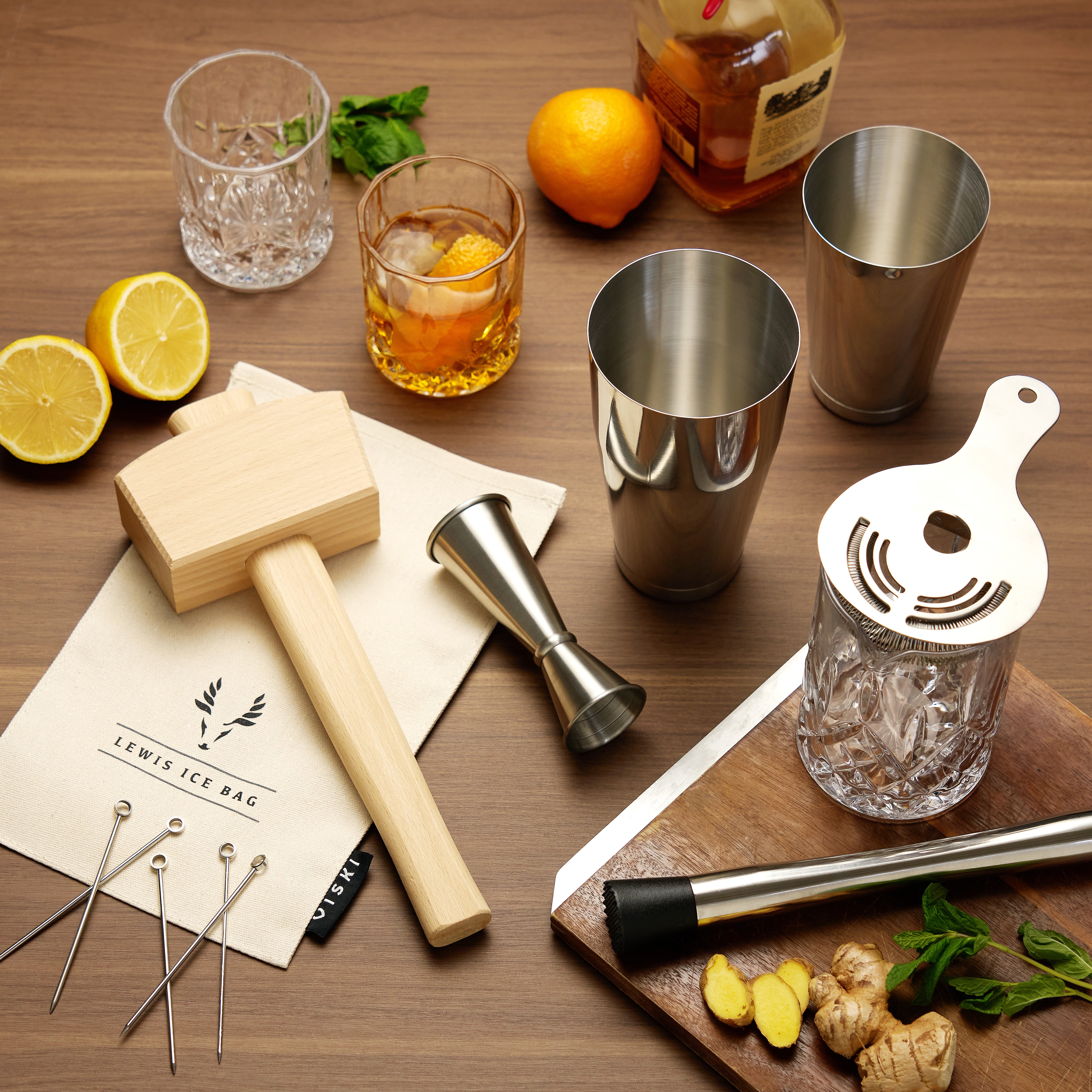 Viski Canterbury Double Measure for Cocktails, Bar Tools and