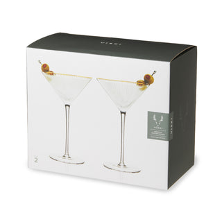 Meridian Crystal Martini Glasses Set of 2