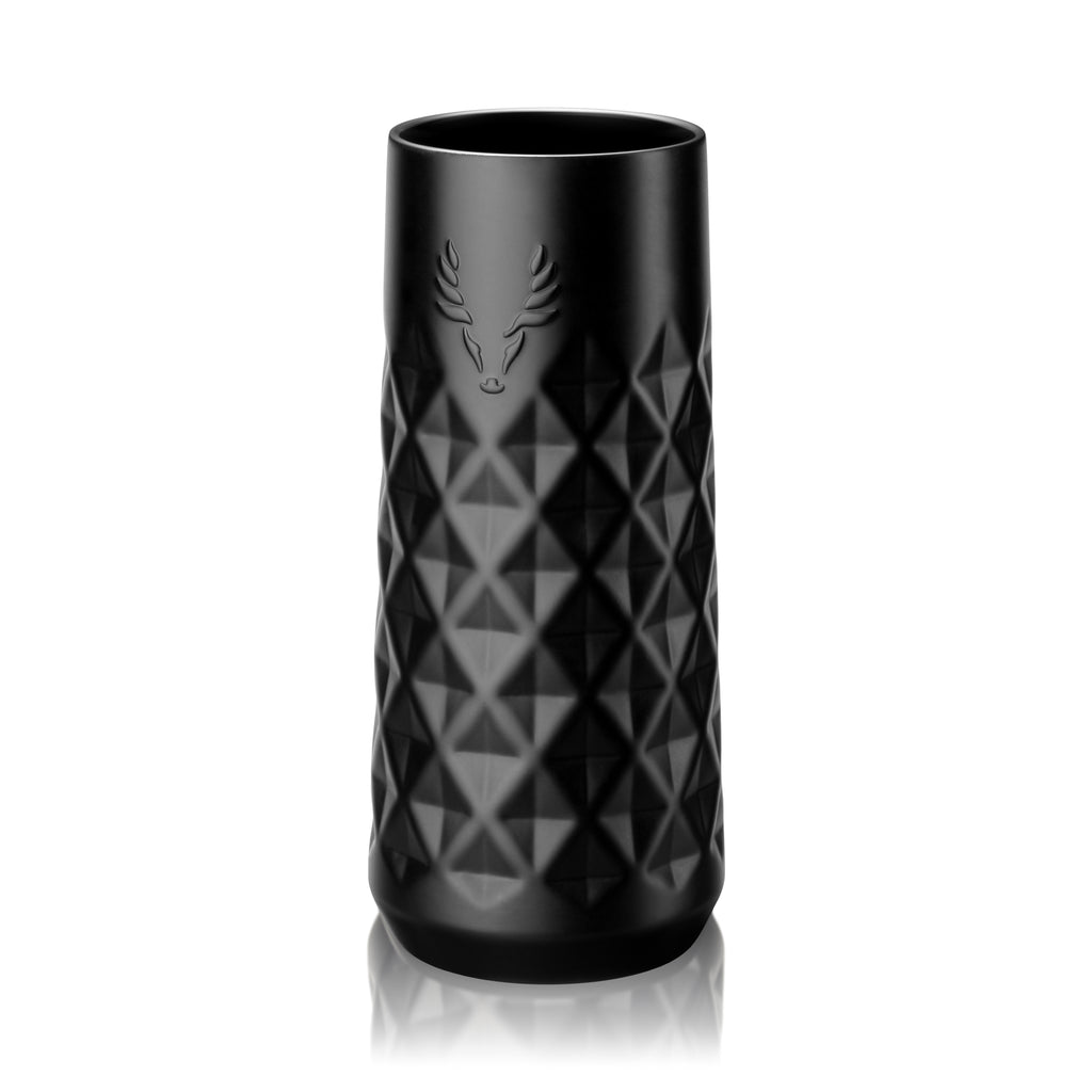 Viski Paragon Stainless Steel Champagne Flute in Obsidian