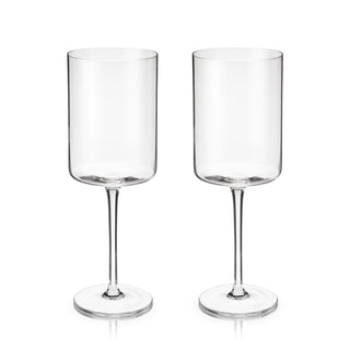 ELEVATE YOUR SIPPING EXPERIENCE – Add some flair to your sipping experience. These angled contemporary red wine glasses bring an elevated, sophisticated touch to dinner parties and happy hours, unlike boring basic tumblers. Dishwasher safe, top rack only.
