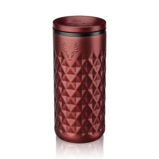 INSULATED COCKTAIL TUMBLER: Stainless steel highball glasses are an elegant way to enjoy cocktails outdoors without worrying about broken glass. This faceted insulated cocktail tumbler won’t shatter and keeps drinks chilled longer than crystal.