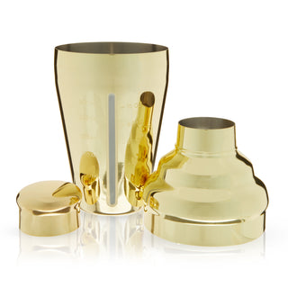 CLASSY ADDITION TO YOUR HOME BAR - This gold shaker is perfect for the mixologist who has it all. Bring some decadent style to your bar cart with this gold electroplated statement shaker or gift it to your cocktail-obsessed friend.
