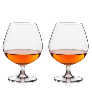 Raye Crystal Wingback Brandy Glasses Set of 2