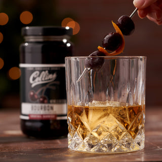 MADE WITH HERITAGE DISTILLING BROWN SUGAR BOURBON - We infused this multiple award winning whiskey into cherries for a rich sweetness that goes above and beyond. Hints of cinnamon and the toasty brown sugar complement whiskey cocktails and more.