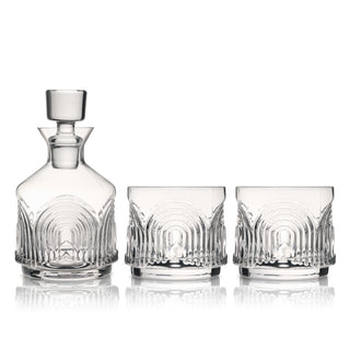 OLD FASHIONED GLASSES AND DECANTER – Impress the cocktail lover or mixologist in your life with whiskey decanter sets for men or women. This vintage whiskey decanter set of 3 makes the perfect Christmas, birthday, or housewarming gift.