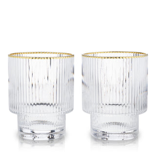 GIVE A STYLISH GIFT - Impress friends with the gift of glassware. This barware makes a great housewarming gift, wedding gift, birthday gift, gifts for men, bartender gifts, and more. Help someone build their home bar with elegant crystal cocktail glasses.