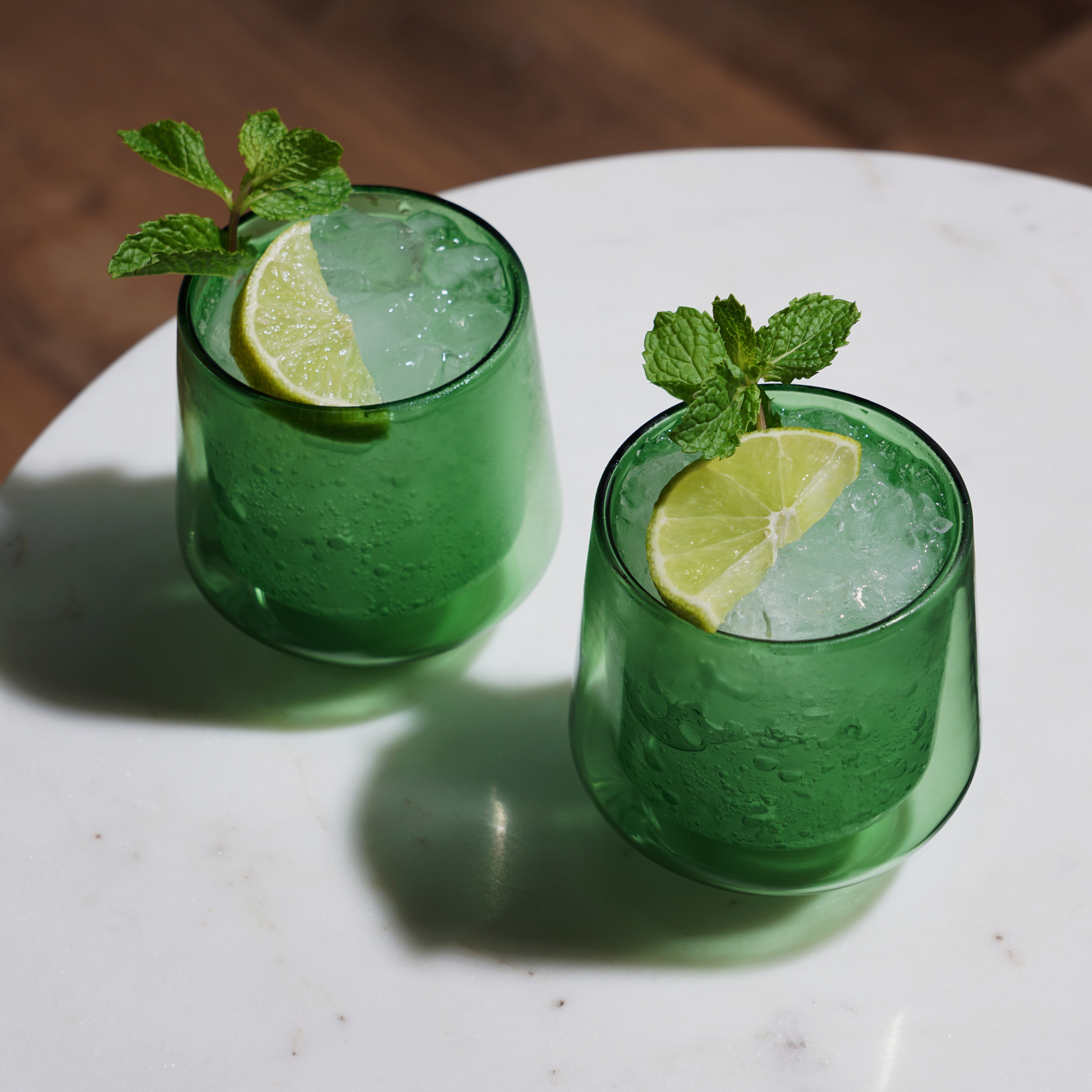 Green Martini Glasses - Set 9