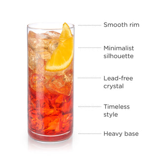 IMPRESS FRIENDS AND GUESTS – Give this set of tumblers as a gift to cocktail lovers, gifts for Father’s day, or housewarming gifts. Impress visitors by sharing your favorite drink in high-quality crystal highball glasses with timeless minimalist style.