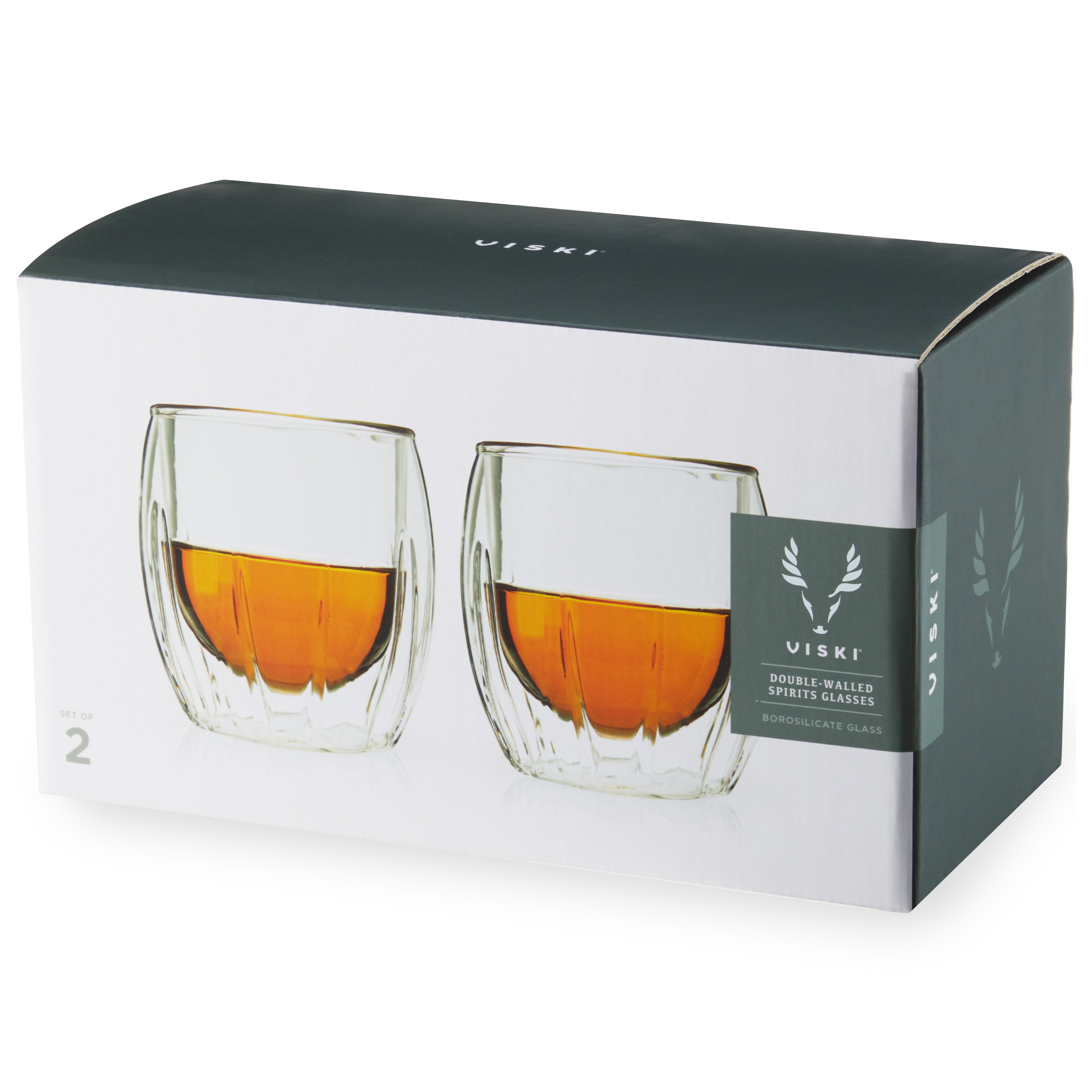 Glacier™ Double-Walled Chilling Whiskey Glass by Viski®