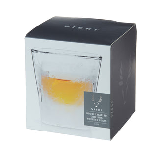SLEEK AND MODERN WHISKEY GLASS SHAPE - Compared to other freezable mugs or glasses, this whiskey tumbler has a way classier look, since it’s just real glass and cooling gel without garish plastic patterns. Holds 6 oz. 