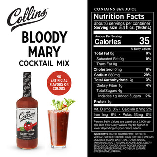 CRAFT COCKTAILS, NO CRAFTING REQUIRED - Collins supplies cocktail drinkers with quality staples for their home bar. Formulated with professional bartenders, Collins cocktail and bloody mary kits are made with real ingredients.