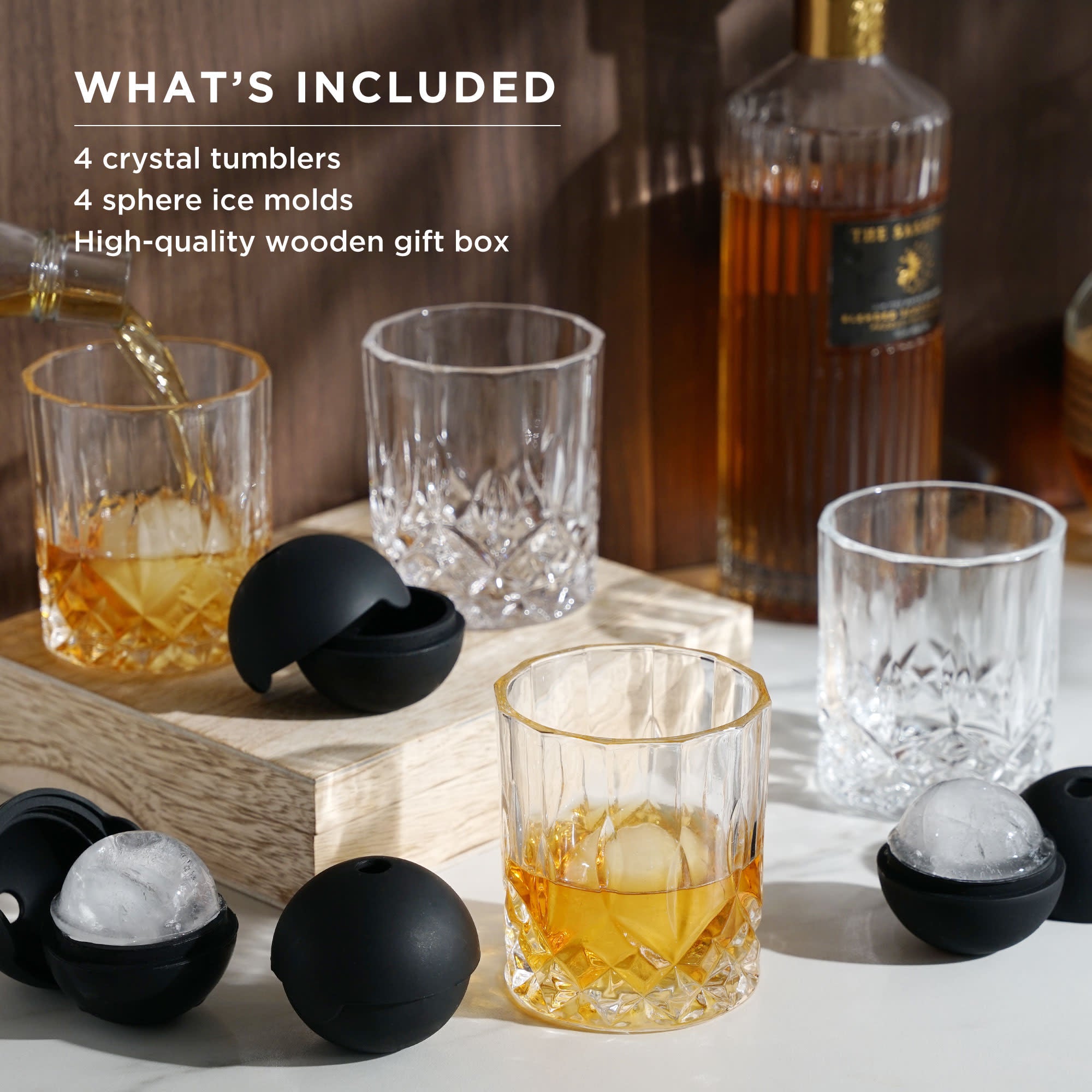 Glencairn Official Tasting Crystal Whiskey Glass CLEAR, (Set of 4) Gift Box  - Walmart.com