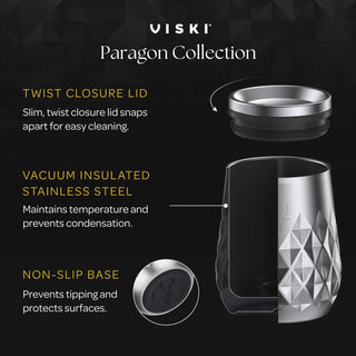 Paragon Stainless Steel Wine Tumbler in Platinum