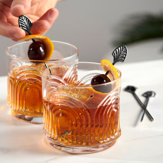BRING THE BAR TO YOU - Art deco decor drink accessories make these stainless steel toothpicks for drinks a simple way to complete your home bar with panache. Sleek and compact, these metal picks make great martini toothpicks for olives.