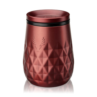 INSULATED WINE TUMBLERS - Stainless steel wine tumblers are an elegant way to enjoy your wine or cocktails outdoors. This faceted insulated wine glass tumbler won’t shatter and keeps drinks chilled longer than crystal.