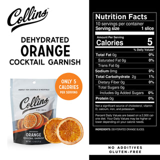 Dehydrated Orange Cocktail Garnish, 1.3 oz