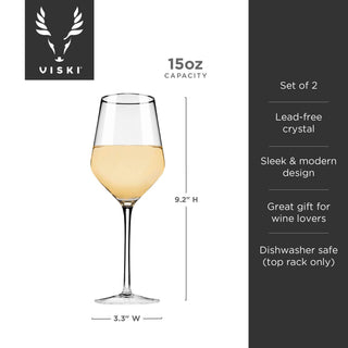 Raye Angled Crystal Chardonnay Glasses Set of 2