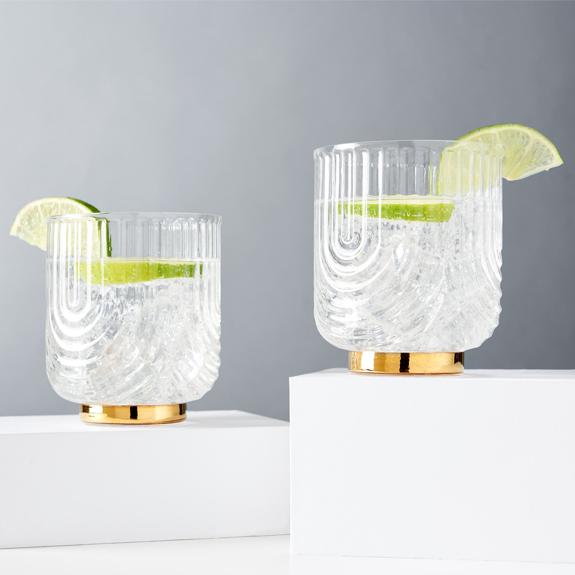 Gatsby Glass Tumblers, Golden Rule Gallery