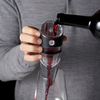 USEFUL RED WINE AERATOR FOR WINE LOVERS - If you love red wine, invest in this handheld wine aerator instead of a complicated aerator decanter system. It’s a simple way to improve the taste of Cabernet, Pinot Noir, Burgundy, or Tempranillo wine.
