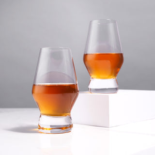 Raye Heavy Base Crystal Whiskey Tasting Glasses Set of 2