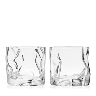 ELEGANT WHISKY GLASS SETS MAKE A UNIQUE GIFT – Lowball glasses are essential for many classic cocktails. Give this set of crinkle glasses as a gift to whiskey lovers, gifts for Father’s day, groomsmen gifts, or anyone who’s building a home bar. 