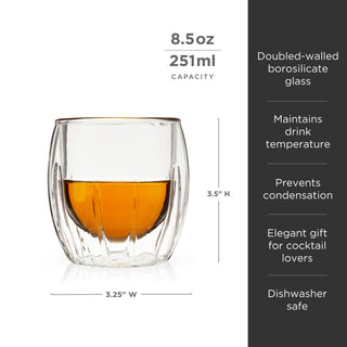 Double-Walled Spirits Glasses Set of 2