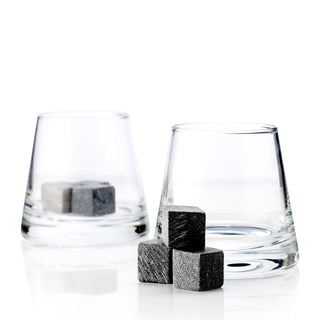 LEAD-FREE CRYSTAL GLASSWARE - Each rocks glass holds 8 oz. of your favorite spirit or cocktail, and has a heavy base with a sleek modern silhouette. Made from lead-free crystal, they’re beautifully clear and dishwasher safe for easy cleaning. 