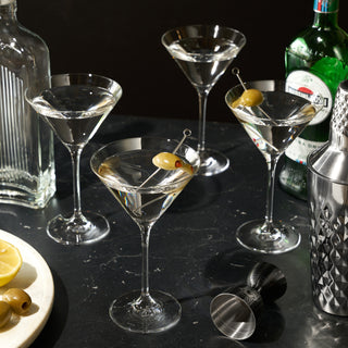 EUROPEAN MADE LEAD-FREE CRYSTAL – Made in Europe, these professional-quality crystal glasses are crafted for high-end sipping. Designed for world-class cocktail bars and restaurants and perfect for any drink served up, this glassware is made to last.