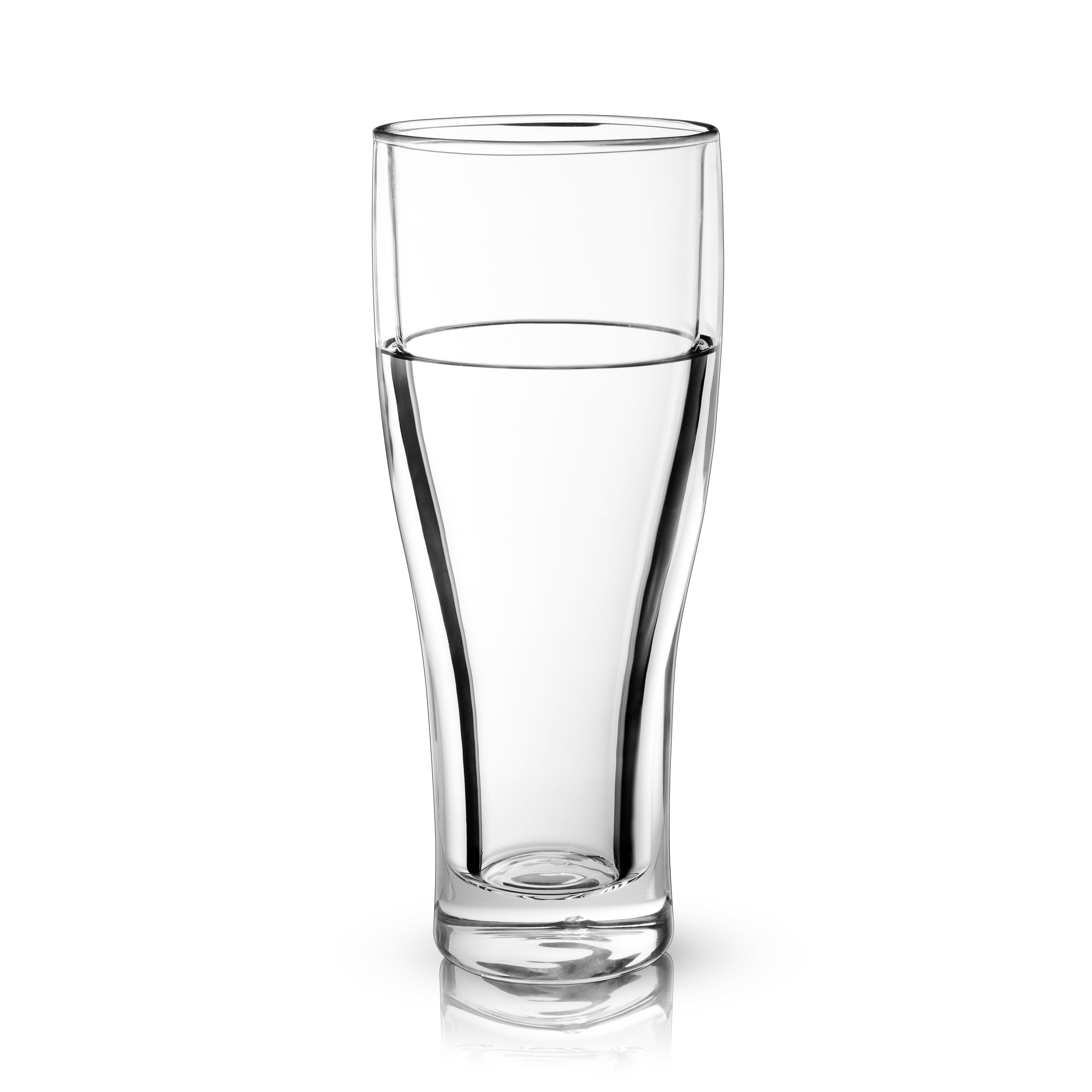 Viski Glacier Whiskey Glass, Double Walled Chilling Whiskey Glass, Active  Cooling Gel, 6 Ounces, Clear Glass, Chilling Technology, Set of 1