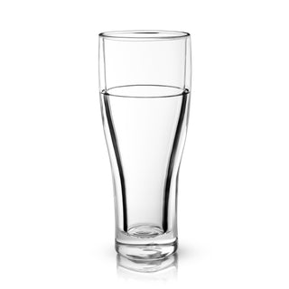 CHILL TO SUIT ANY BEER STYLE - Adjust cooling amount for your desired beer style. Freeze this beer glass for lagers, pale ales, and refreshing wheats. Place in the fridge to cool the pint glass for stouts, porters and more robust darker beers. 