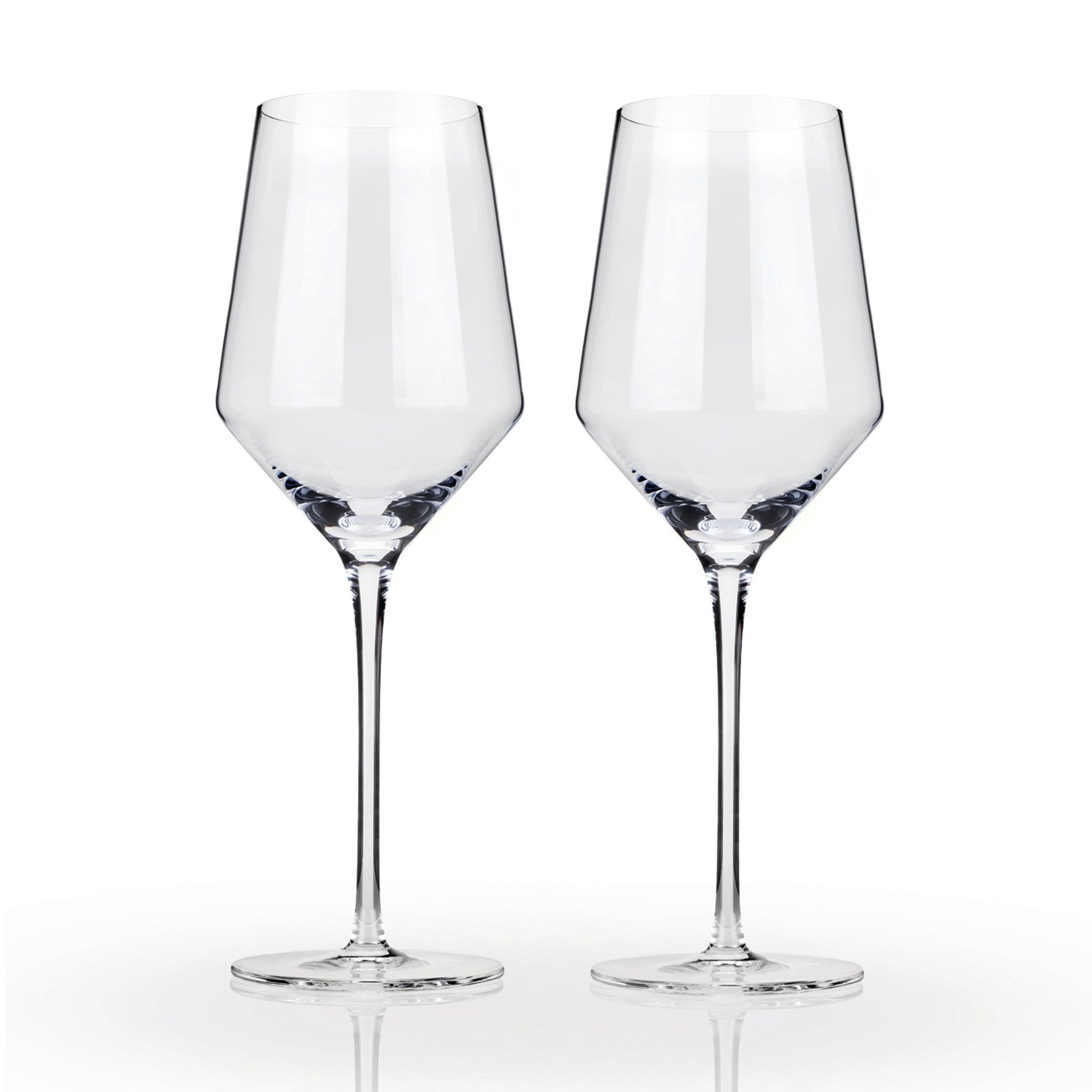 Viski - Angled Crystal Prosecco Glasses