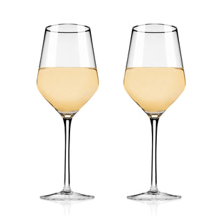 Raye Angled Crystal Chardonnay Glasses Set of 2
